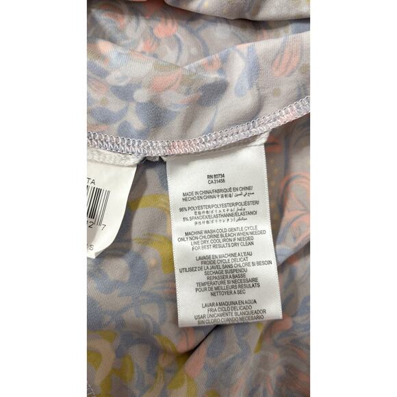 BCBGMAXAZRIA Alberta Long Sleeve Wrap Mini Dress Womens Size Small Pastel - Picture 11 of 11